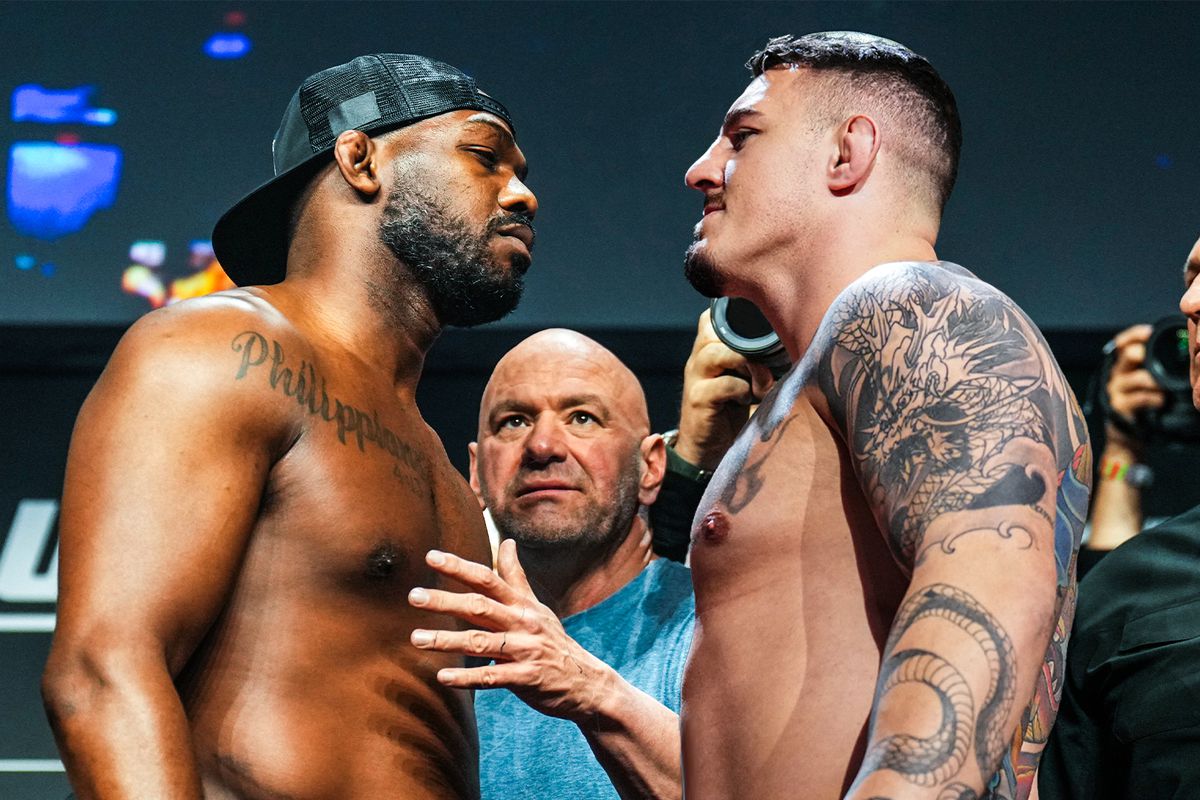 UFC Heavyweights Jon Jones and Tom Aspinall Meet Face-to-Face